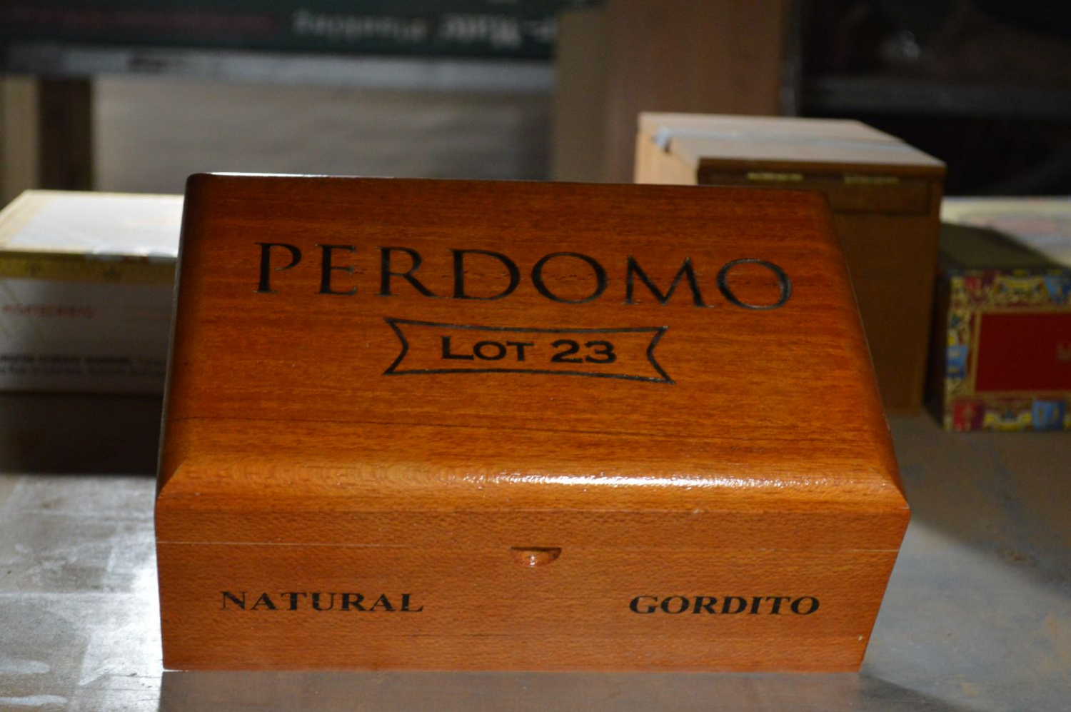 Perdomo Lot 23 Natural Gordito Empty Wooden Box
